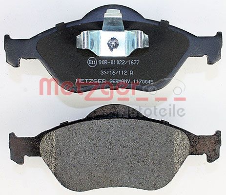 METZGER 1170045 Bremsbelagsatz, Scheibenbremse